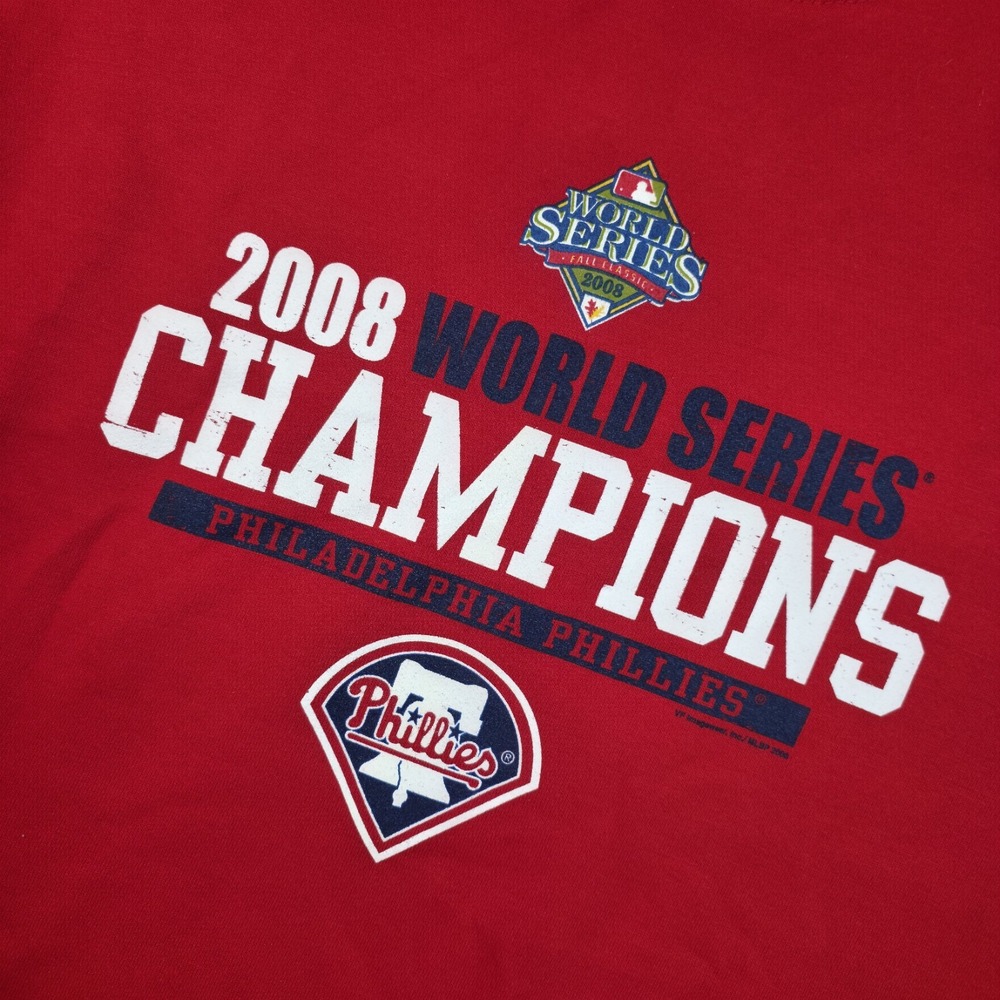 2008 Philadelphia Phillies World Series Champions Sweatshirt Official‎ MLB 2XL